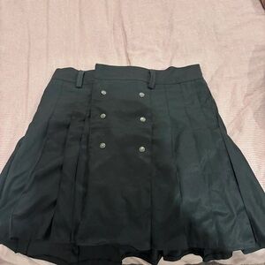 Lee Dark Skirt with Double Button Design